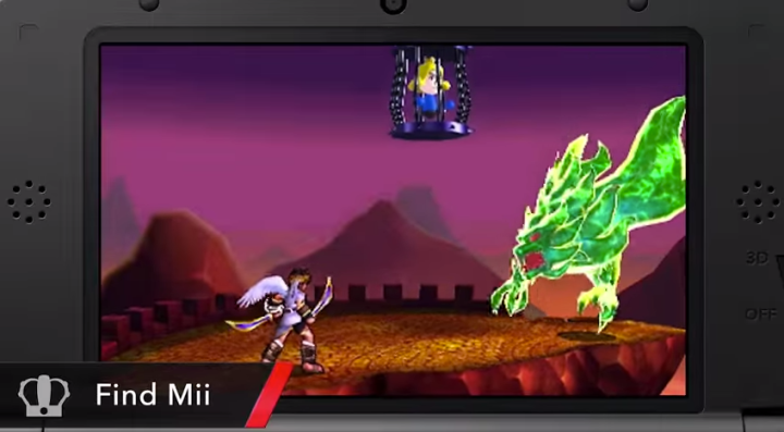 Smash Bros 3DS Find Mii